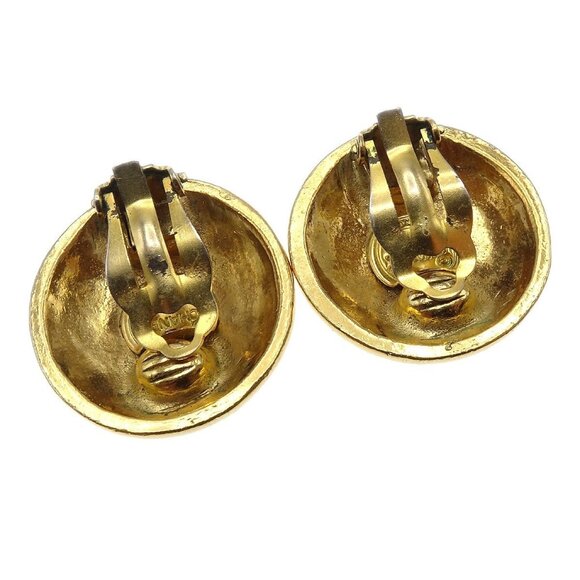 Chanel Button Earrings Clip-On Gold - Picture 4 of 7